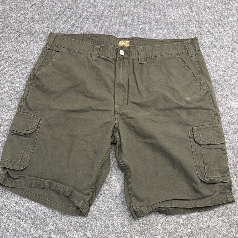C.E. Schmidt Workwear Shorts Mens 44x10" Flat Front Carpenter Green Pockets